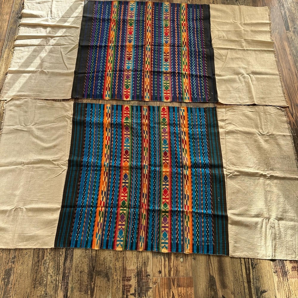 Colorful Woven Textile with Geometric Patterns